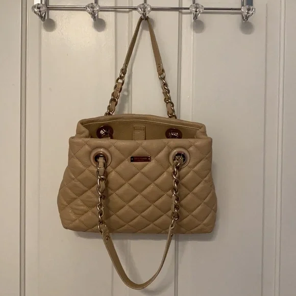 Kate Spade ♠️ New York SMALL Cream Gold Coast Goldcoast Maryanne Handbag - EUC - Picture 9 of 15